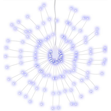 Étoile rayonnante de Noël 140 LED bleu 17 cm