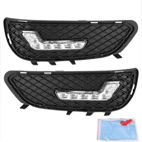Luz diurna LED en forma de L compatible con Mercedes-Benz Clase E W212 E180 E200 E260 E320 E400 2009-2010 (1/2)