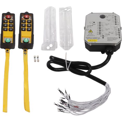 Grue à Double poignée, télécommande industrielle, Anti-chute, eau, Anti-acide, sans fil, AC380V (1/5)