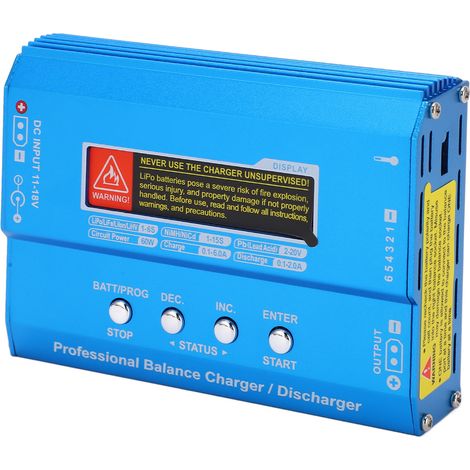 Chargeur et déchargeur d'équilibrage intelligent B6 V2 pour batteries LiPo, LiFe et Liion, 60 W, 6 A (1/5)
