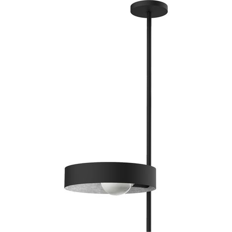 LUMICOM  ALLEY Plafoniera, 1XE27, max 42W, metallo, nero/foglia argento, 30cm