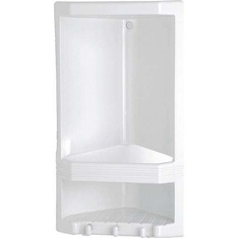 GEDY 8079 ANGOLIERA PER DOCCIA BIANCA- GEDY- 1,0 pz