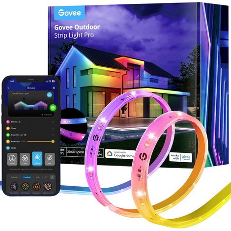 Govee H70A1 striscia LED multicolore 10 metri per esterni