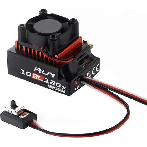 Contrôleur de vitesse électronique (ESC) brushless 10BL120 G2 avec capteur pour voiture RC 1/10 (1/5)