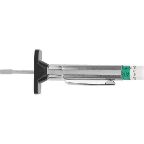 Jauge de Profondeur de Sculpture de Pneu 0-25mm, Outil de Mesure de Pneu Portable Universel Double Couleur (1/5)