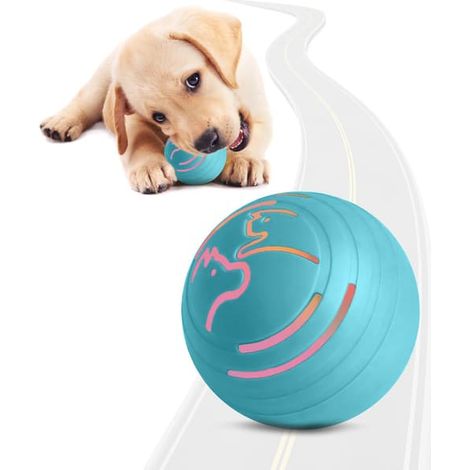 Balle vibrante interactive pour chien avec lumière colorée, 4 modes de fonctionnement, bouge toute seule pour occuper les chiens, en TPU sûr et durable de 5,6 cm (2,2 pouces), balle jouet vibrante aut (1/5)