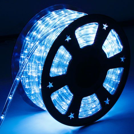 Randaco LED Lichtschlauch Außen Innen,240 LEDs Wasserfest LED Schlauch,Partylicht Dekobeleuchtung Weihnachten,Blau 20m