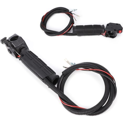 Poignée d'accélérateur en plastique avec interrupteur marche/arrêt et bouton-poussoir pour tondeuses à gazon, compatible avec les modèles Honda. (1/5)