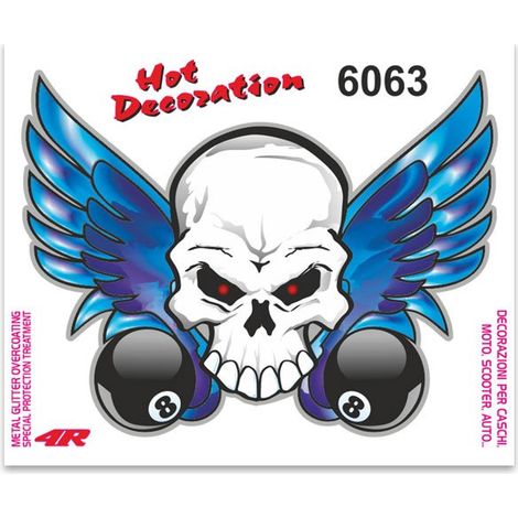 Adesivi Stickers Standard Teschio 10 x 12 cm (1/4)