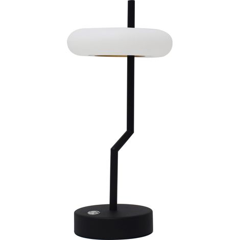 Lampada da Tavolo LED di Design Techly in Bianco e Nero (1/4)