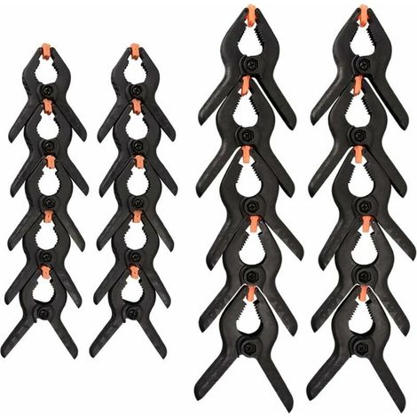 20er-Pack Nylon-Federklammern, 10er-Pack 5,1-Zoll-Klemmen, 10er-Pack 7,6-Zoll-Klemmen. (1/4)