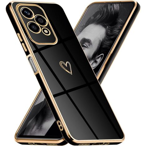 Coque Placage pour Honor 200 Lite, Brillant Housse de Élégant Modèle de Coeur Conception Miroir avec Protégé Camera TPU Souple Anti-Rayures Antichoc Coque pour Honor 200 Lite (1/5)
