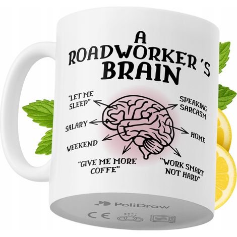 Lustige Kaffeetasse mit witzigem Textdesign für Straßenarbeiter – ideal für Geburtstage, Namenstage und Feiertage. Hochwertige Tasse für besondere Anlässe, ob im Büro oder zu Hause. Farbe: Weiß, 330 m