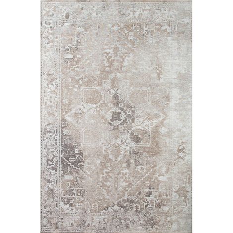 Tapis intérieur extérieur gris antidérapant jacquard - 240 x 340 cm (1/5)