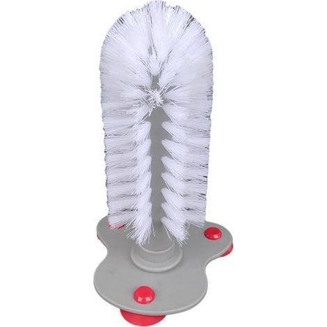 Brosse de nettoyage de tasse avec ventouse pour évier de cuisine, support mural, brosse à récurer en verre pour tasses et ustensiles de bar, outil de nettoyage paresseux à forte aspiration 12 (1/5)