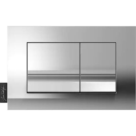 Placa de mando JACOB DELAFON, pulsadores dobles rectangulares, Cromo