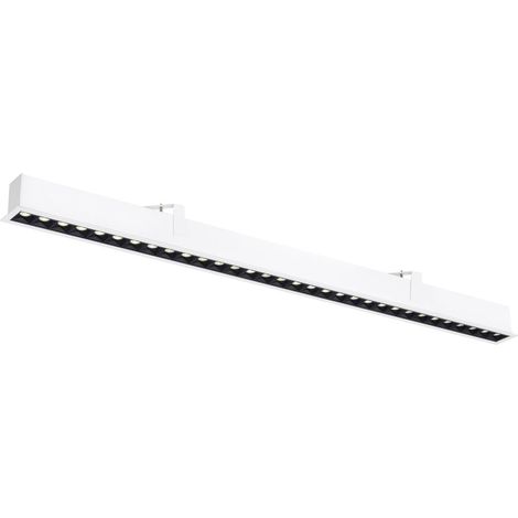 Encastré rectan. GLENOS® PRO 12m DALI UGR19 4000K 75° IP20 blanc / noir - SLV - 1010523