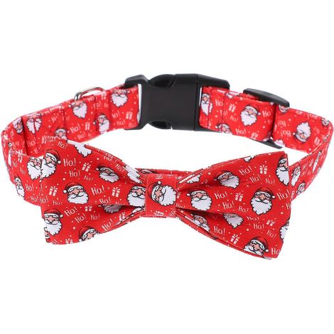 Collar de pajarita para perro, ideal para fiestas, color rojo, con diseño de dibujos animados. (1/5)