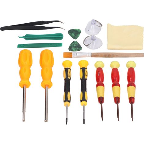 Kit de démontage électronique 17 pièces, outillage précision pour réparations smartphones, ordinateurs, consoles, embouts variés, coque robuste, usage professionnel et bricolage. (1/5)