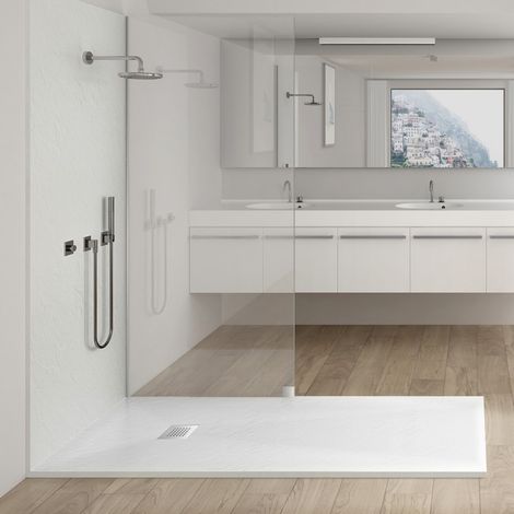Receveur de Douche 100x80 Rectangle - Composite Blanc - Nazca (1/5)