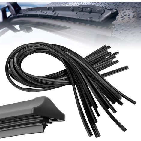 12 Pièces Caoutchouc Essuie Glace 800 mm Universel, Coupe sur Mesure (1/5)