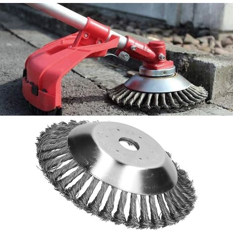 Fil d'acier de 20 cm pour débroussailler, enlever la rouille et la mousse des fissures des rochers. (1/5)