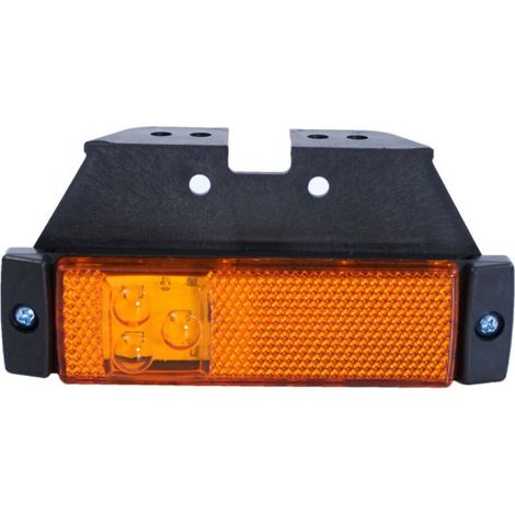 LED-Positionsleuchte, orange, mit Halterung, Markierungslicht, integriertem Reflektor, wasserdicht, 12V-24V