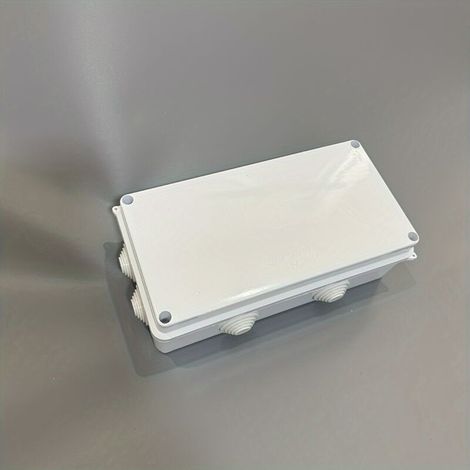 Boîte de Jonction Électrique en ABS Résistant – Coffret Transparent avec Trous de Fixation pour Installations Électriques Industrielles