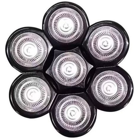 Ahlsen Tête Rasoir 7 têtes faciles à Installer,Rasoir électrique Flottant Barbe Tondeuse à Cheveux (1/3)