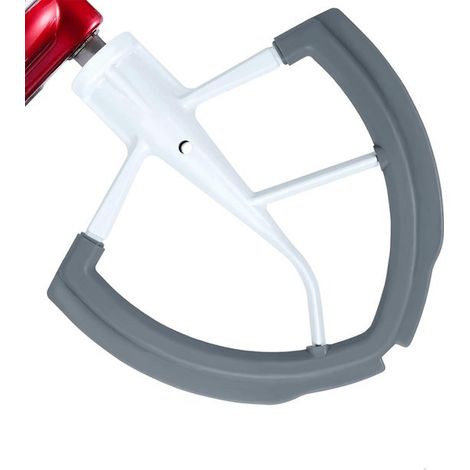 Fouet plat 18 x 17,5 cm, crochet mélangeur, compatible avec les robots KitchenAid, racleur de bol, compatible lave-vaisselle, accessoires pour robots de cuisine, convient pour (1/5)