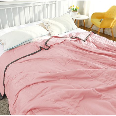 Couette Coton - 100 x 140 cm - 98 % Coton 2 % Élasthanne - Respirante Fraîcheur Estivale - Lavable En Machine - Pour Chambre Climatisée - 1 Pièce (1/5)