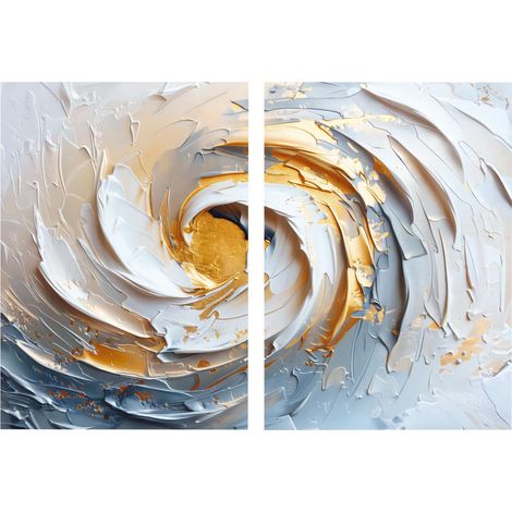 Decorazione artistica da parete con stampa su tela Painting Multicolore (1/2)