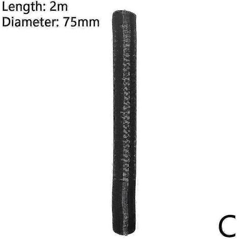 Conduit de chauffage, air chaud et froid 42 mm, 60 mm et 75 mm pour conditionnement optimal, longueur 2 m, diamètre 75 mm (1/5)