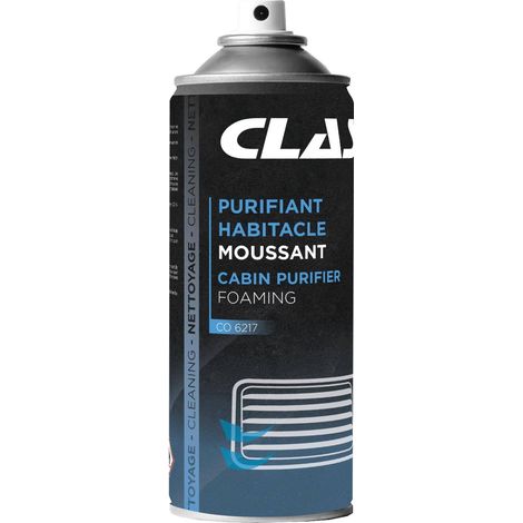 Purifiant habitacle 400ml moussantSpray purifiant conduits d'air et habitacle moussant 400ml - CO 6217 - CLAS Equipements
