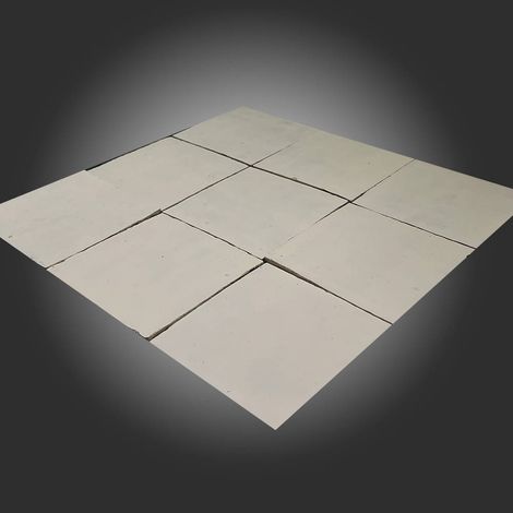 Carrelage sol et mur BEJMAT TRADITIONNEL GIOIA artisanal manuel marocain CARRE 10x10cm Blanc pur - 00 Blanc pur - 00 - - boîte de 1 m2 (1/4)