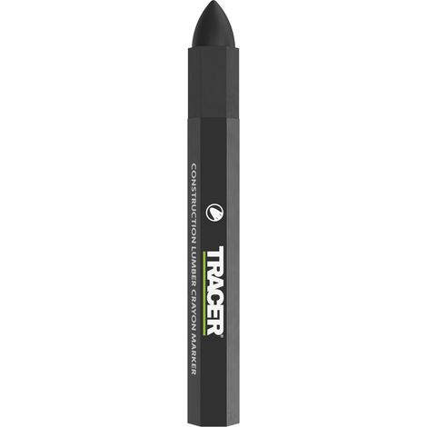 Tracer - Bauholzstifte, 12 Stück, Schwarz 12 x schwarze Markierungsstifte für verschiedene Oberflächen