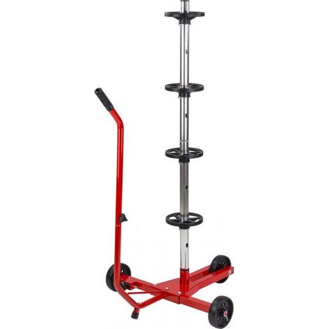 Support de rangement mobile pour pneus / jantes 'Monza' avec housse