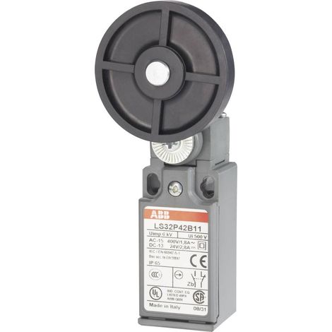 ABB 1SBV010342R1211 LS32P42B11 Fine corsa 400 V/AC 1.8 A Leva con rotella Momentaneo IP65 1 pz.