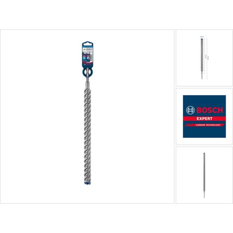 Bosch Hammerbohrer SDS plus 7X - Länge 1000mm, Bohrer für Beton Betonbohrer 25mm mit 4-Schneiden, Hartmetall (1/5)