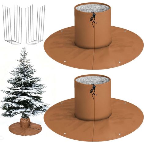 Lot 2 Voile Hivernage Plante Exterieur Sol, Housse d'hivernage pour Palmier, Voile d'hivernage Protection Racinaire pour Olivier, Paillage Plantes d'Extérieur Contre Le Froid (1/5)