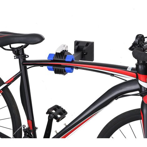 Floordirekt – Support mural pour vélo – Métal et plastique – Charge maximale 20 kg – Dimensions 36 x 9,8 x 9,8 cm – Installation facile et peu encombrant (1/5)