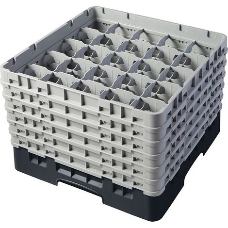 Casiers de lavage - haut max 32 cm - 50 x 50 x 34.9 cm - Noir - Lot de 2 - Cambro