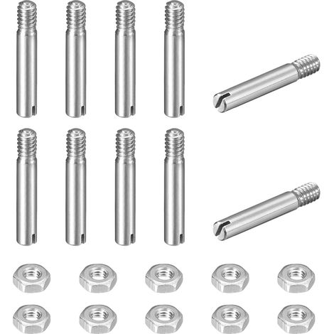 10Pcs Goujon Cylindrique À Fente M2 x 12mm Acier Inoxydable 304 (1/5)
