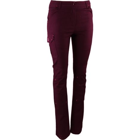 Pantaloni da lavoro elasticizzati da donna LMA TRAMPOLINE Bordeaux 46