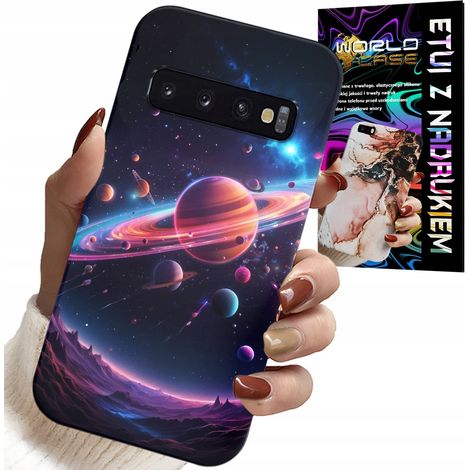 Custodia per Samsung Galaxy S10 Plus - Spazio, pianeti, stelle, galassia, retro (1/5)