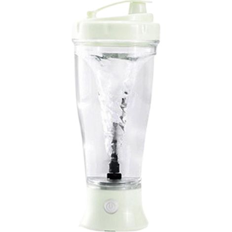 Elektrischer Mixbecher (350 ml), Ein-Knopf-Bedienung, auslaufsicher, schnelles Mixen, verbesserte Mixklinge, Mixbecher (weiß) (1/3)