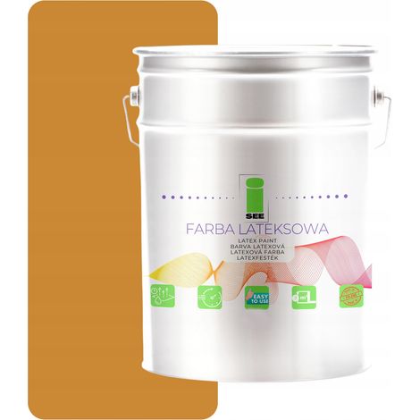 Latex-Wandfarbe für Innenräume, Senfgold, 5 l, Hersteller (1/5)