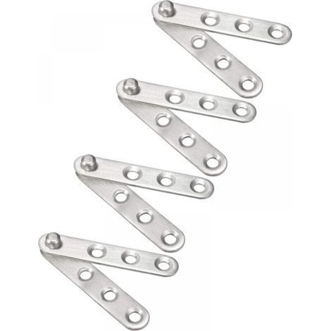 4pcs Charnière Pivot Porte Acier Inox 360 Degré Tournante 60mmx11mm (1/5)