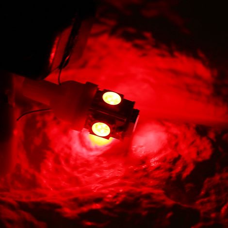 Packung mit 20 T10 12V 5050 5 SMD roten LED-Lampen, superhell für die Fahrzeugbeleuchtung (1/5)