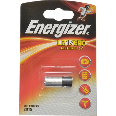 Miniature Alkaline Battery Energizer LR01 (Size Ø 12 x 30.2 mm, 1.5V) - Pack of 1